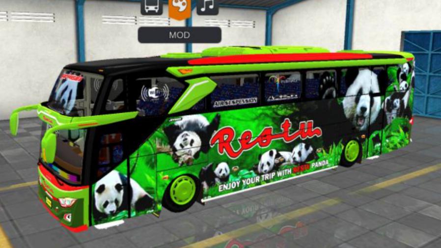 Mod Bussid Bus Restu Panda JB3+ SHD Hino RK