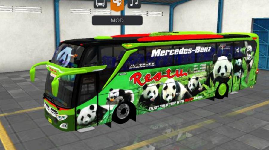 Mod Bussid Bus Restu Panda JB3+ MHD