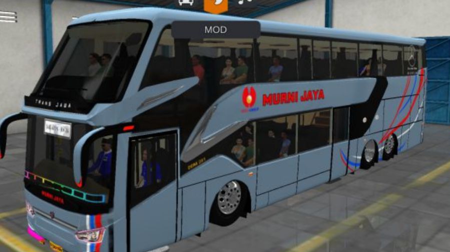 Mod Bussid Bus Murni Jaya SR2 XDD Scania HF
