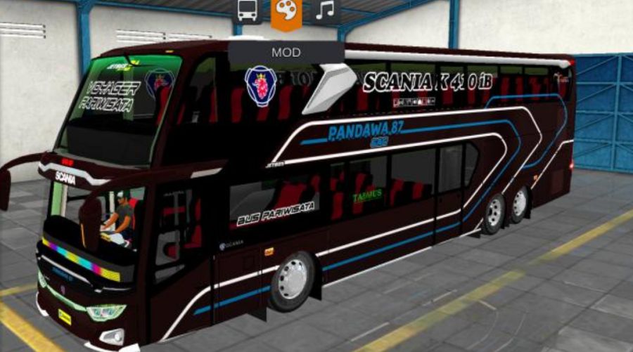 Mod Bussid Bus Pandawa 87 JB3+ SDD Voyager