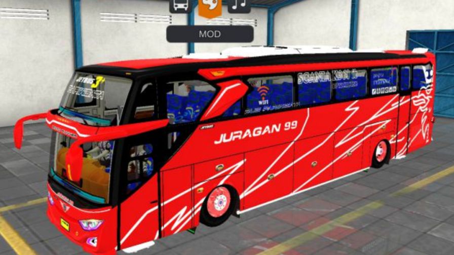 Mod Bussid Bus Juragan 99 JB3+ Scania
