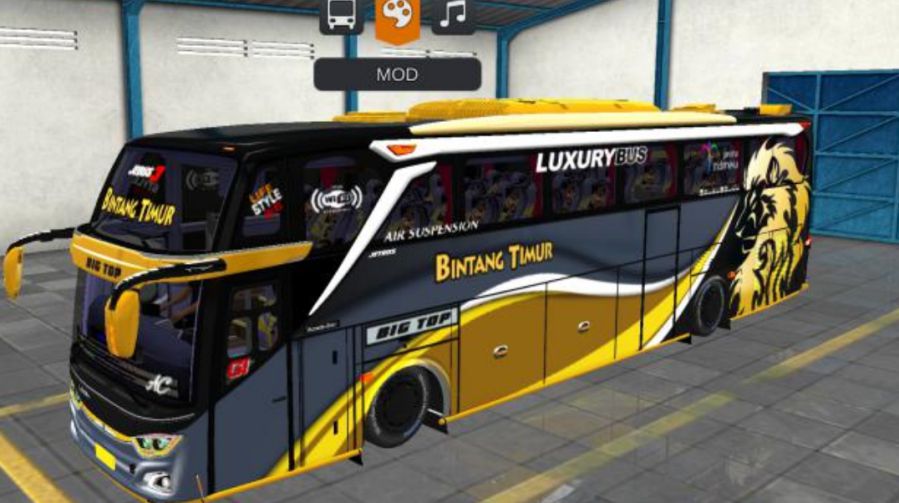 Mod Bussid Bus Bintang Timur JB3+ SHD Mercy O500R