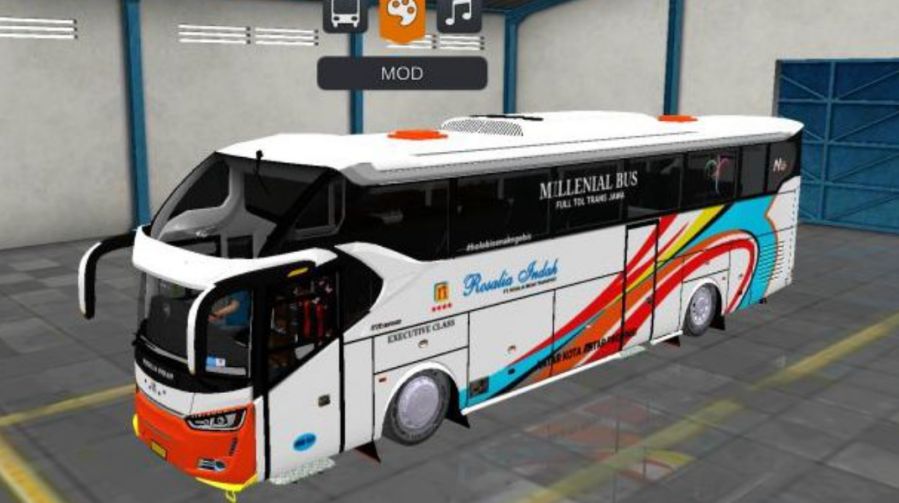 Mod Bussid Bus SR2 XHD Rosalia Indah