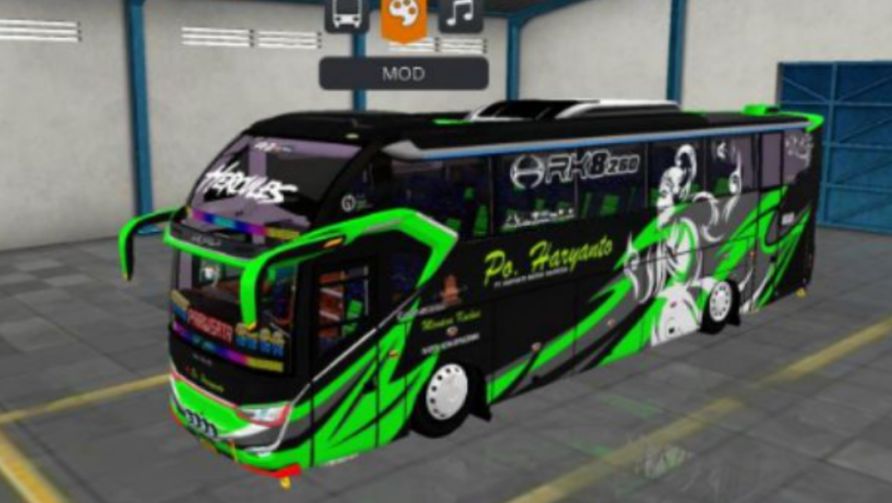 Mod Bussid Bus PO Haryanto XHD Prime