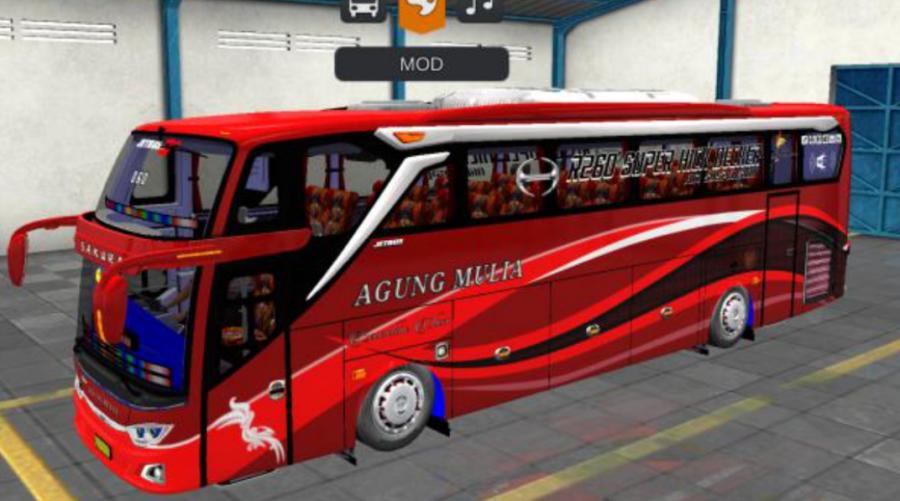 Mod Bussid Bus Agung Mulia JB2 Hino RK
