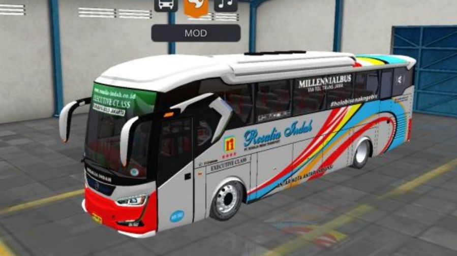 Mod Bussid Bus SR2 Panorama Rosalia Indah