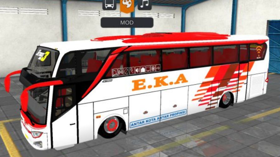 Mod Bussid Bus Eka JB3+ SHD Ring