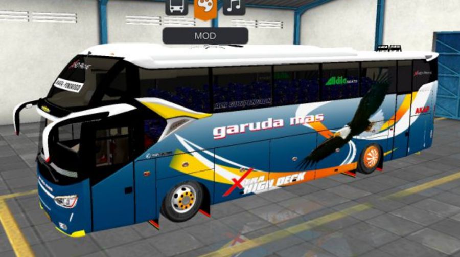 Mod Bussid Bus Garuda Mas SR2 XHD Prime