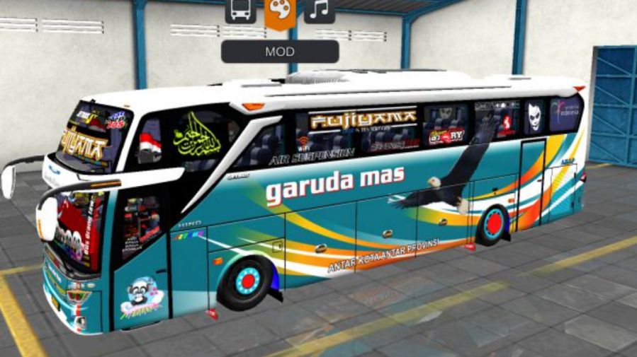 Mod Bussid Bus Garuda Mas JB3+ SHD Non Facelift