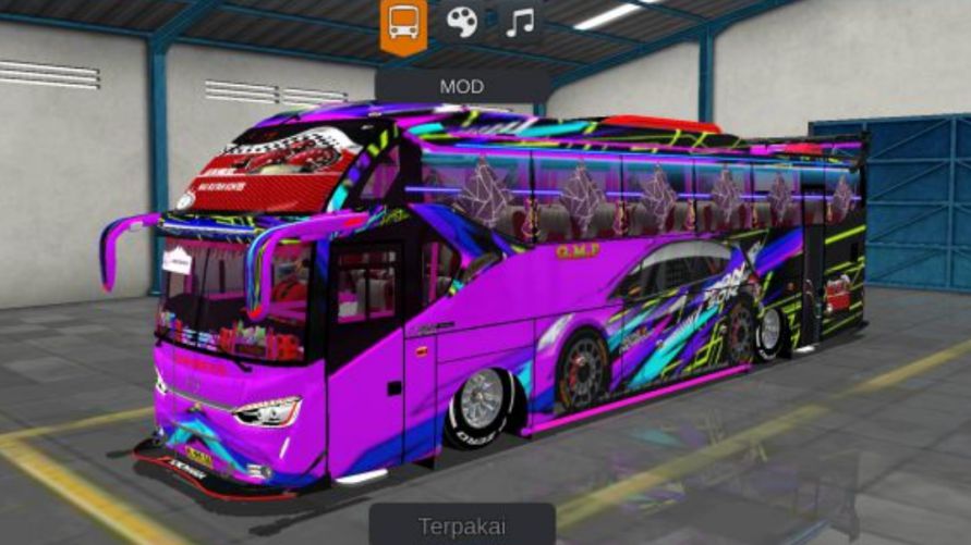 Mod Bussis Bus Race SR2 Ungu