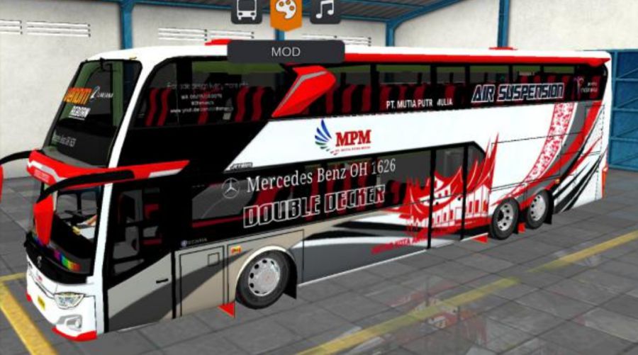 Mod Bussid Bus Super Double Decker MPM
