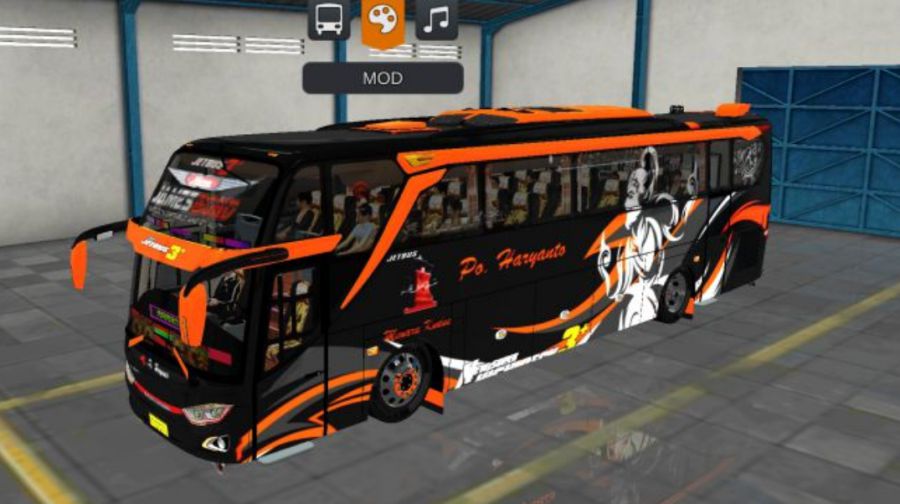 Mod Bussid Bus Haryanto JB3+ HD