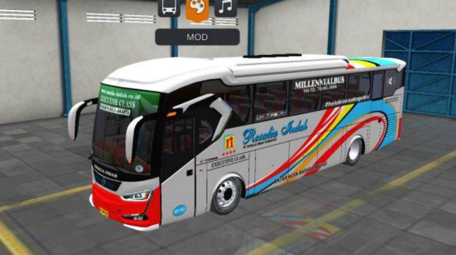 Mod Bussid Bus Rosalia Indah SR2 Panorama